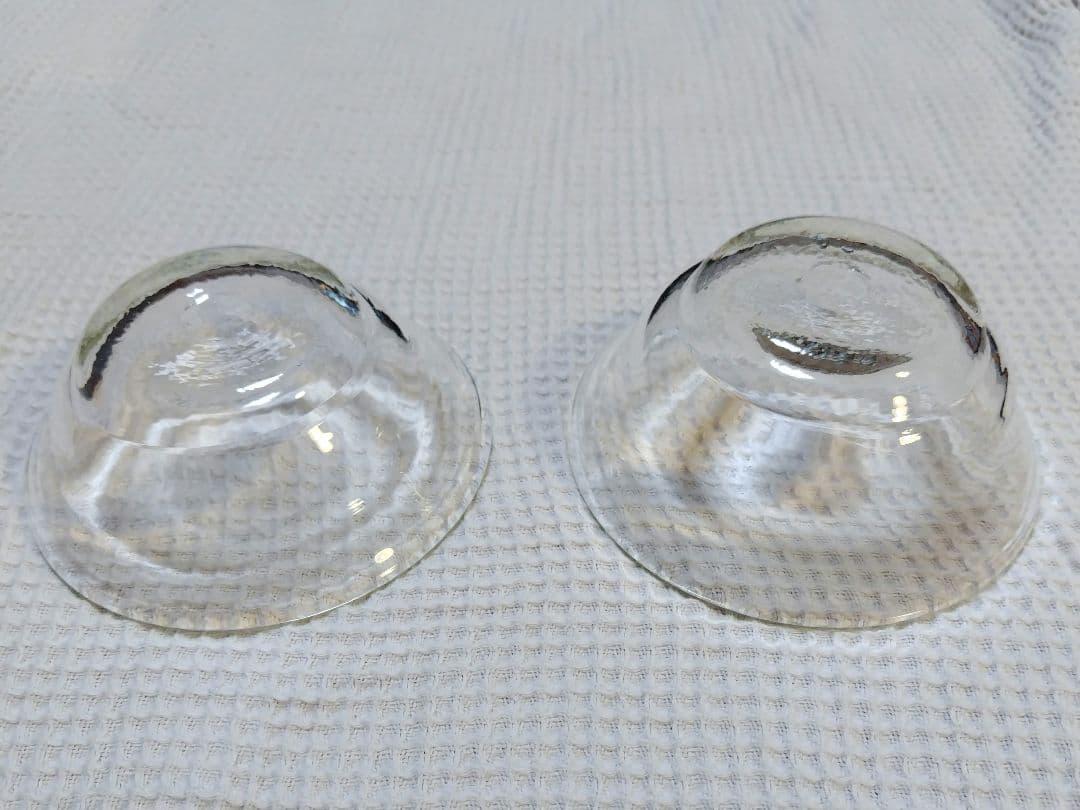 安土忠久氏作 吹きガラスワイングラス2個セット 安土忠久氏作 吹き