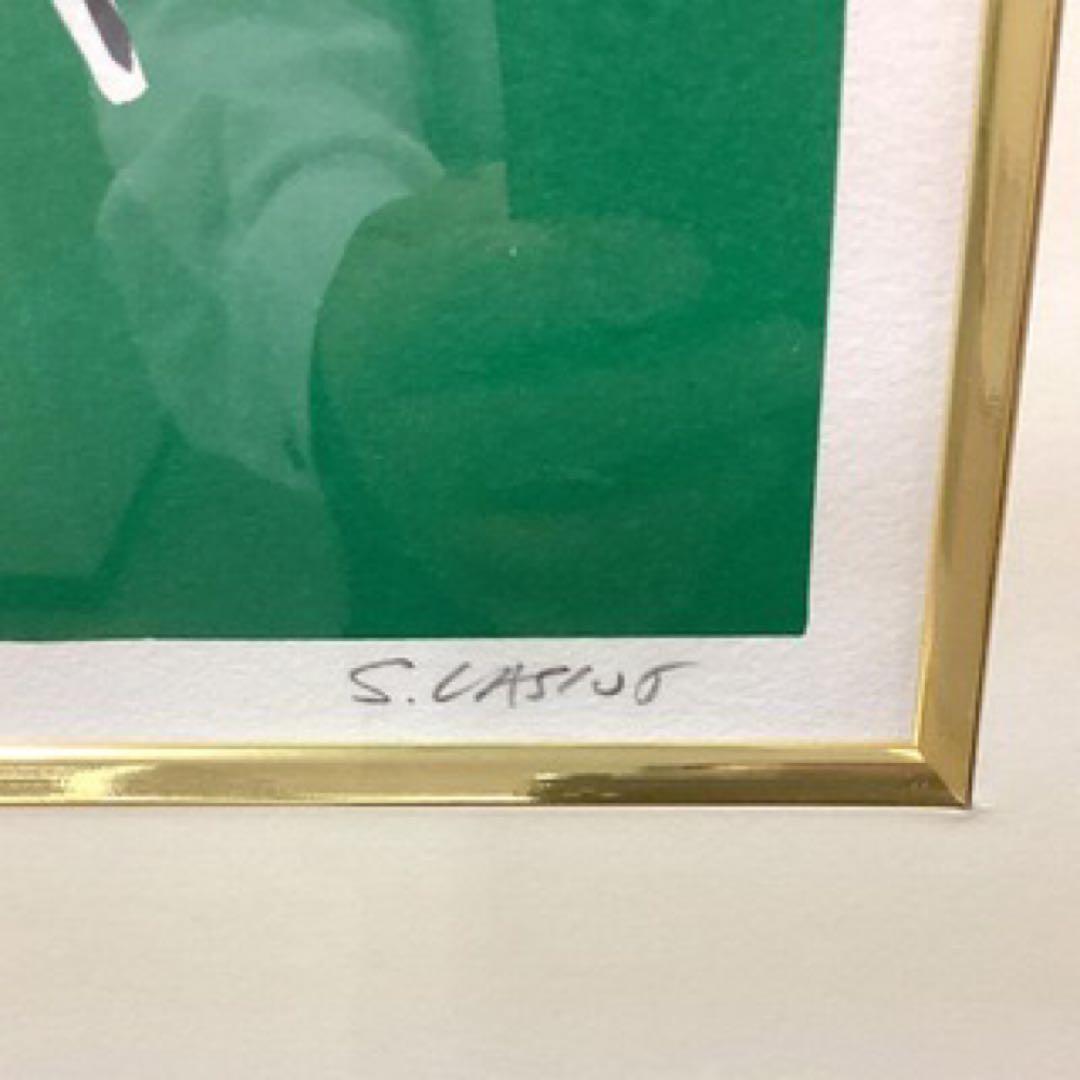 緑の中の乗馬Ⅰ／セルジュ・ラシス作