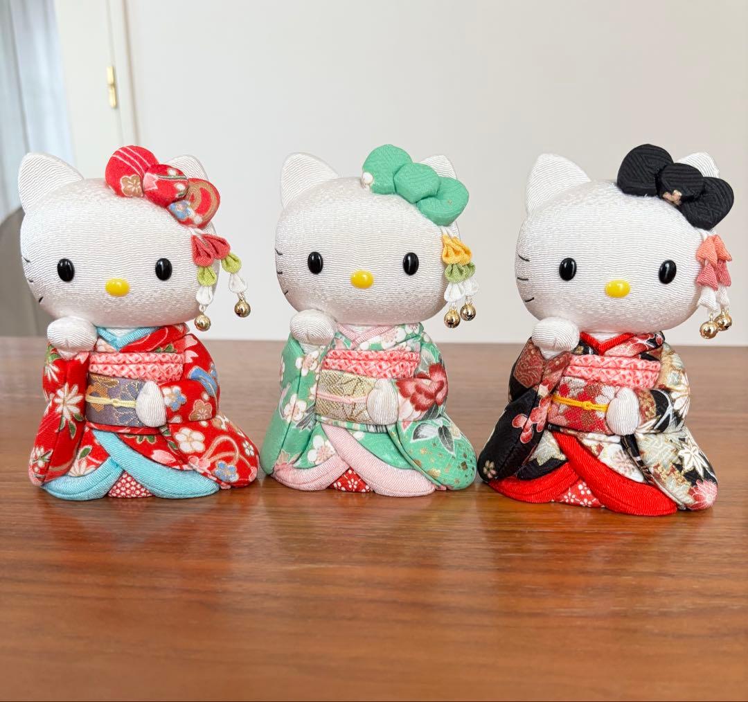 新品】招き猫 キティー キティーちゃん 舞妓 コラボ人形 柿沼東光