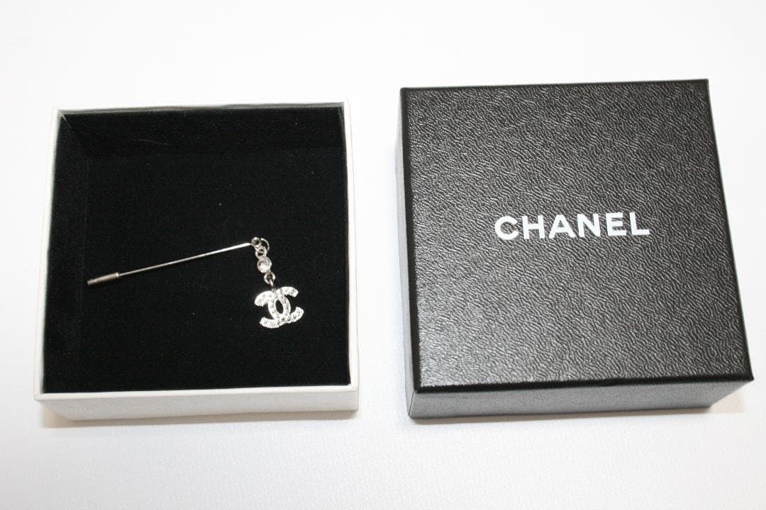CHANEL シャネル ココマーク ラインストーン ピンブローチ