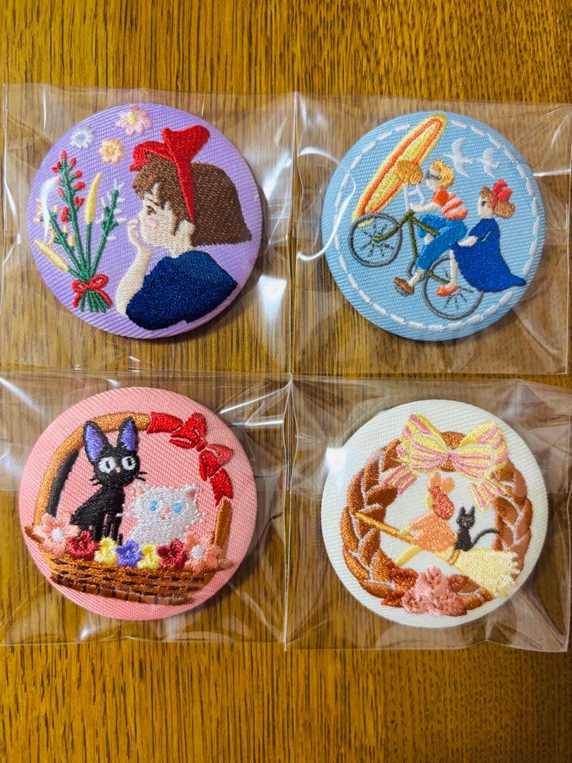 どんぐり共和国限定】ジブリ刺繍ブローチコレクション 魔女の宅急便 缶