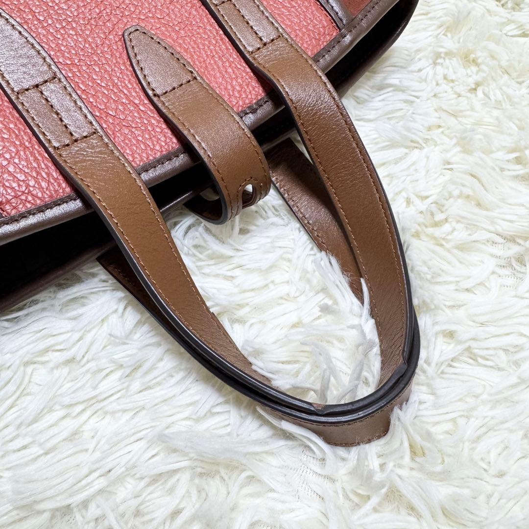 フルラ NET ミニ ショルダーバッグ シボ革 ターンロック ボルドー スエード