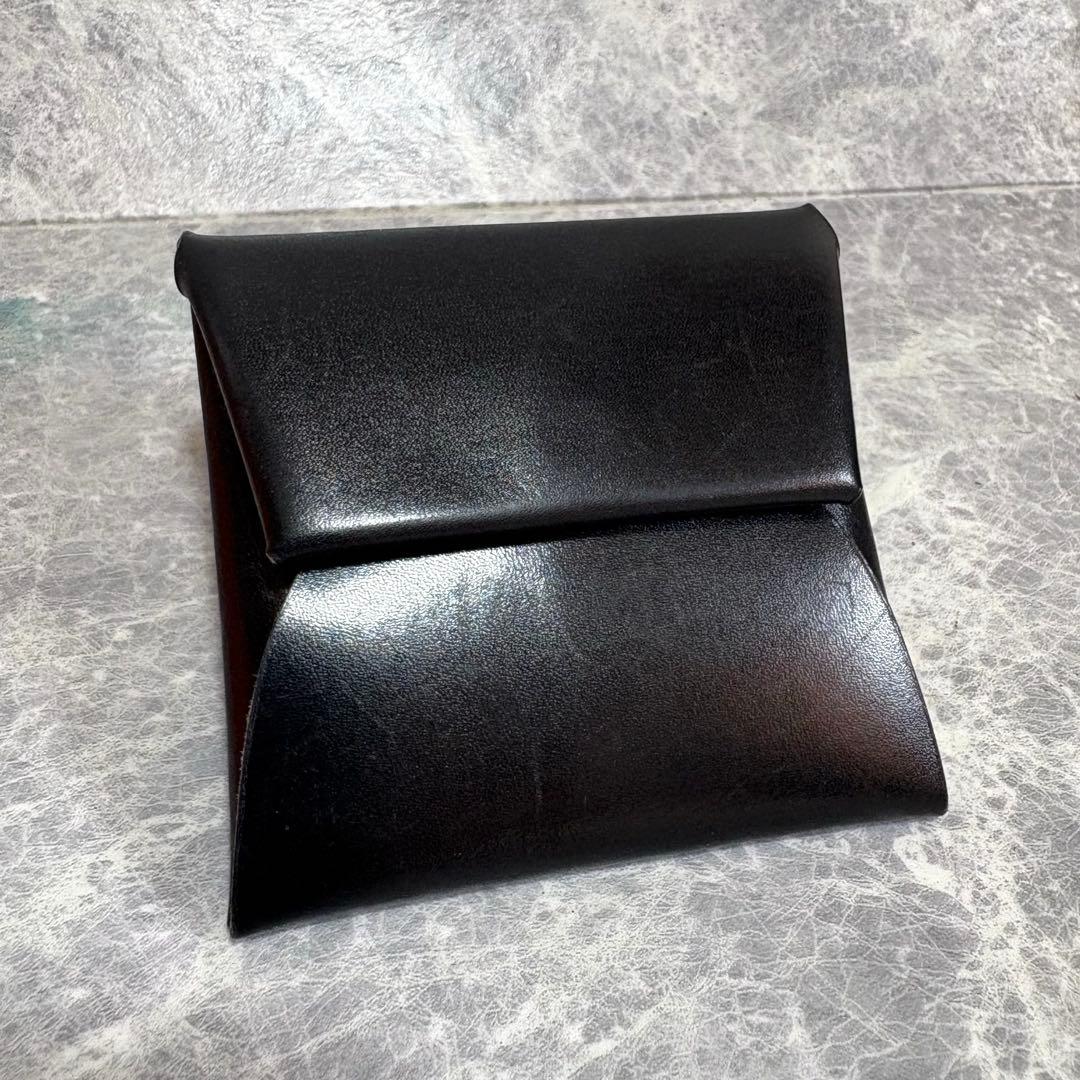 ⭐︎HERMES⭐︎ バスティア　ボックスカーフ　ブラック　黒　D刻　ケース