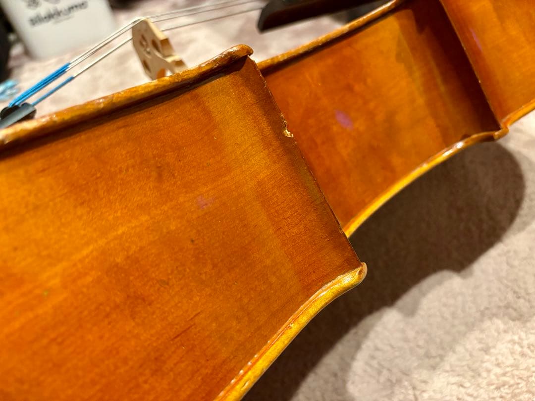 1/2 チェロ 木曽スズキ 1978 ほぼ新品ケース 弦交換済み カーボン弓