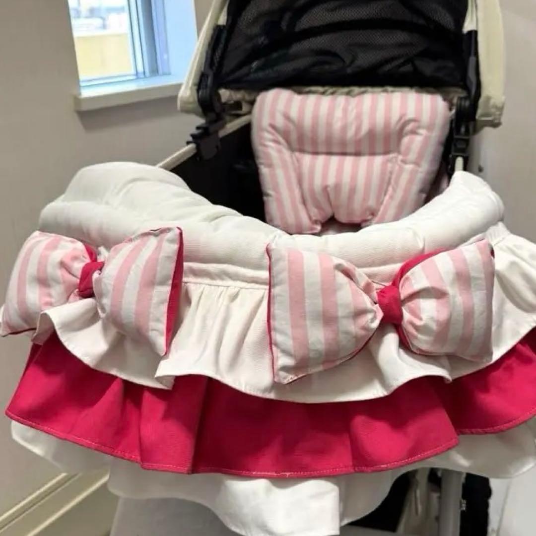 5点set リボン コンフォーター あごのせ カートクッション 3点set