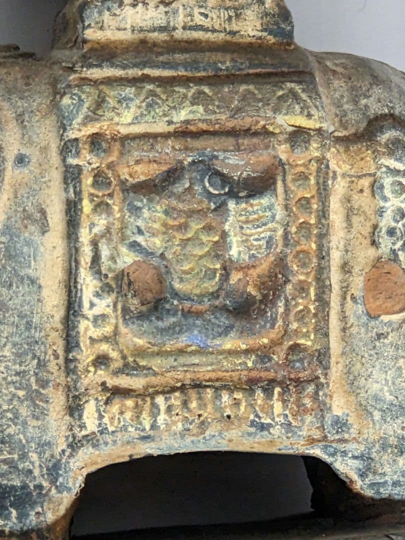 ♢琉球焼 象 副葬品発掘品 琉球王国 幕末〜明治時代 珍物珍品 古