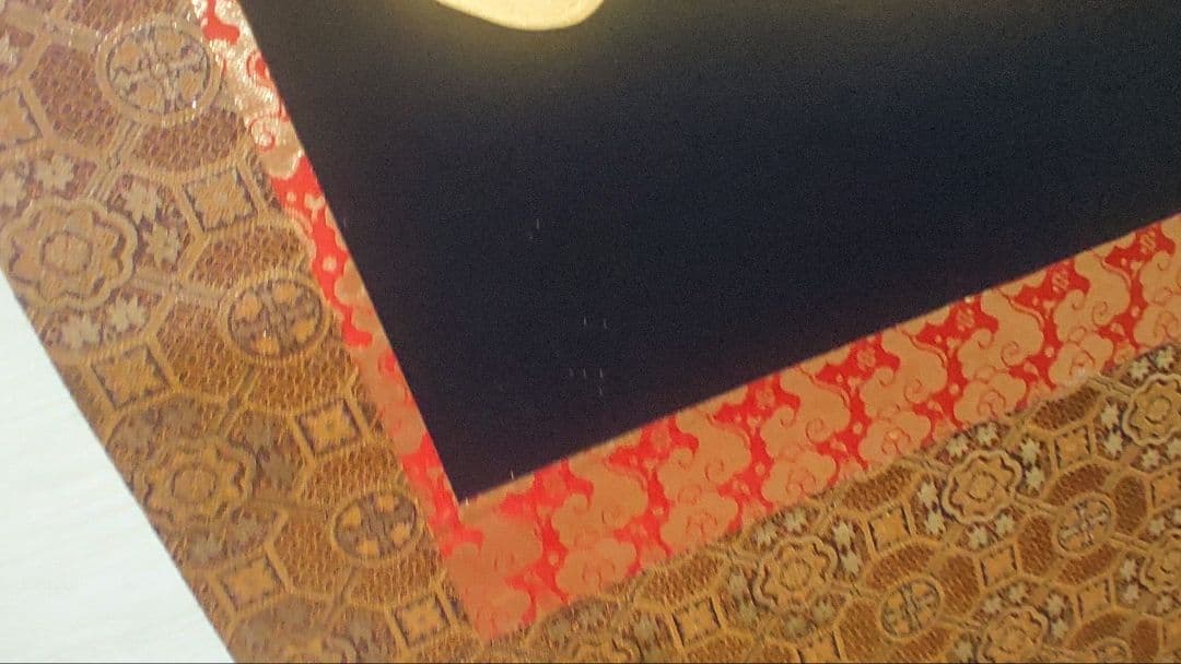 ご希望額まで値下げ～@紺地金泥 静波『佛心 南無阿弥陀仏』肉筆掛軸+