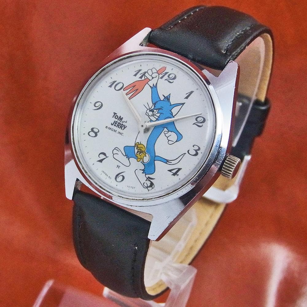 トムとジェリー1970年代デットストックアナログ腕時計