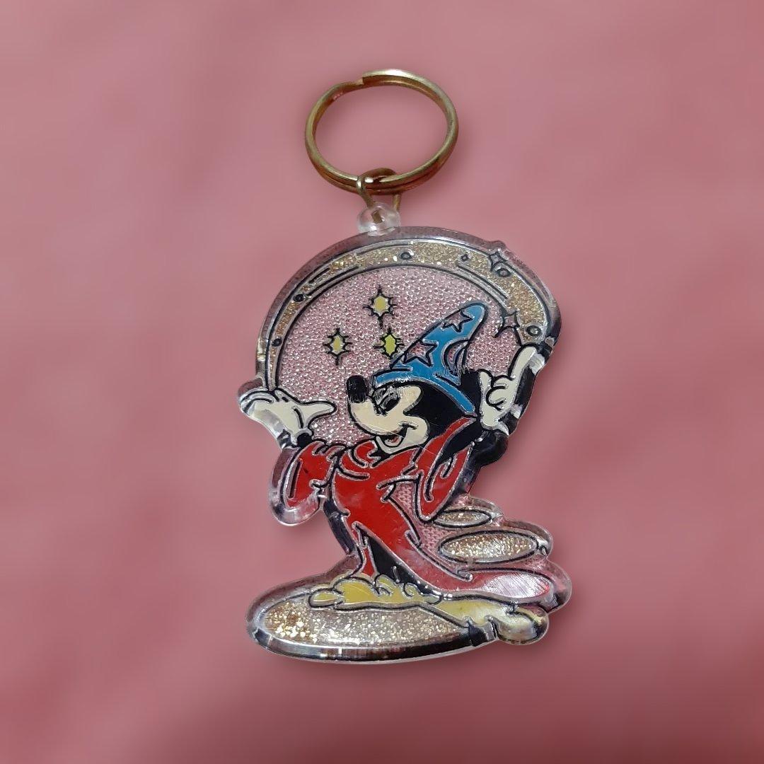 未使用6個ヴィンテージDisney◆ミッキー・ミニー・ドナルドダックキーホルダー