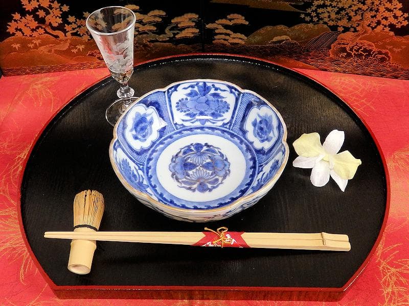 古伊万里 染付 花に獅子の図 膾皿 5客 江戸期 B073AS-CKj - メルカリ