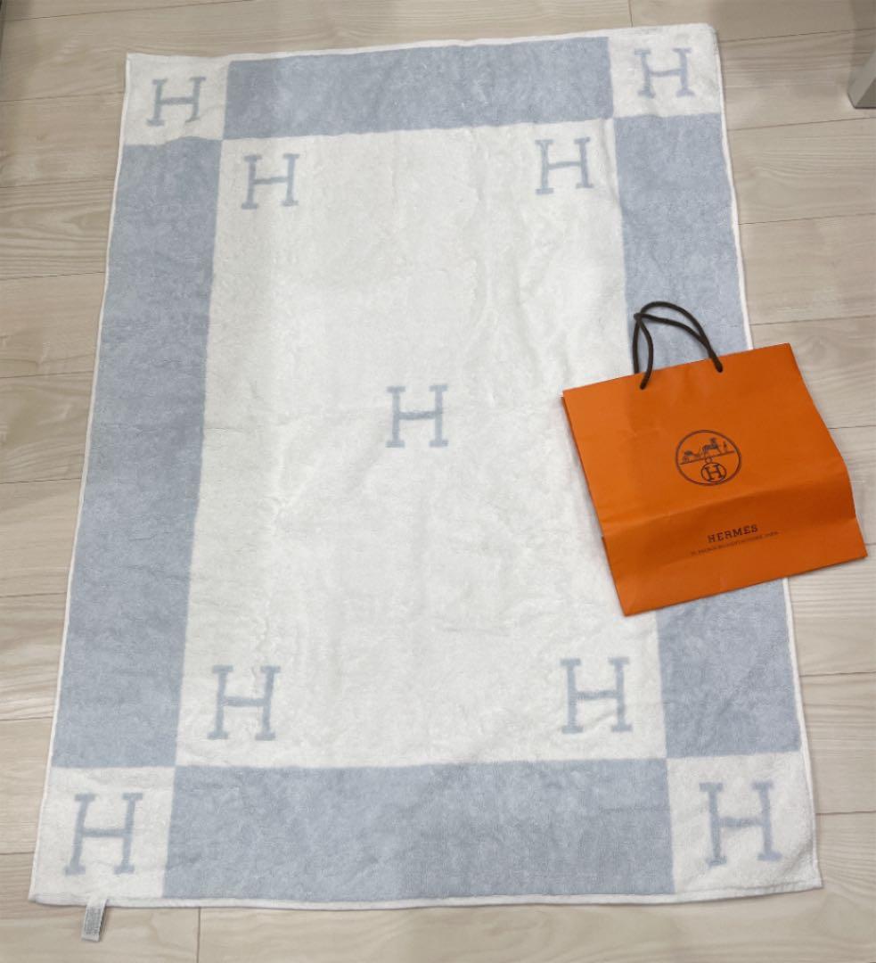 未使用 エルメス バスタオル 90×120 アヴァロン