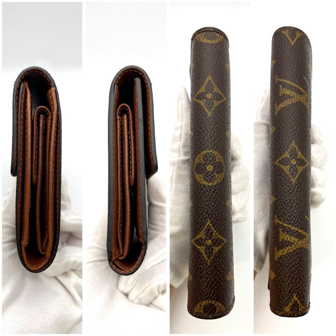 ルイヴィトン モノグラム ポルト トレゾール エテュイ パピエ 三つ折り財布