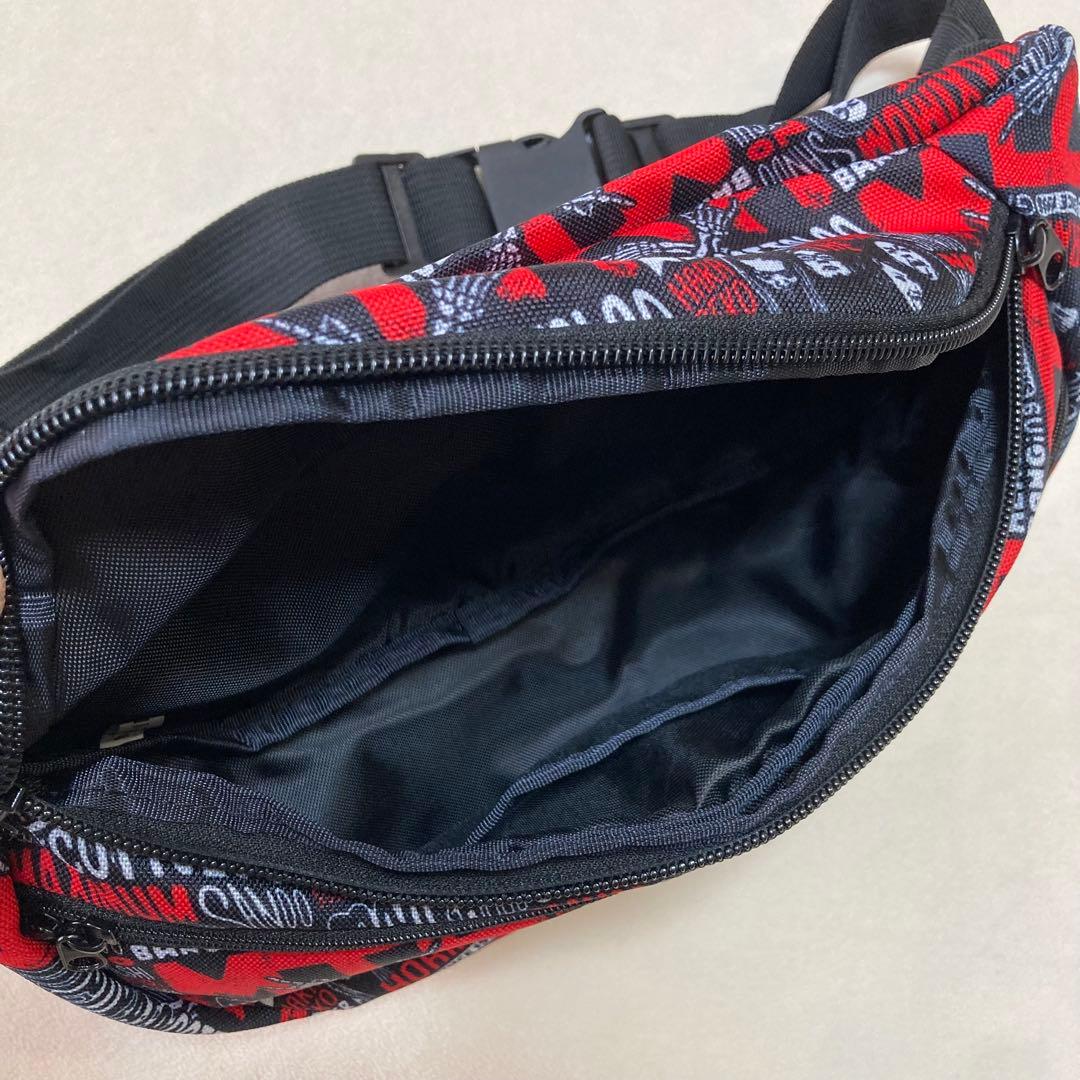 美品】マキシマムザホルモン MTH ボディバッグ ウエストポーチ 黒赤
