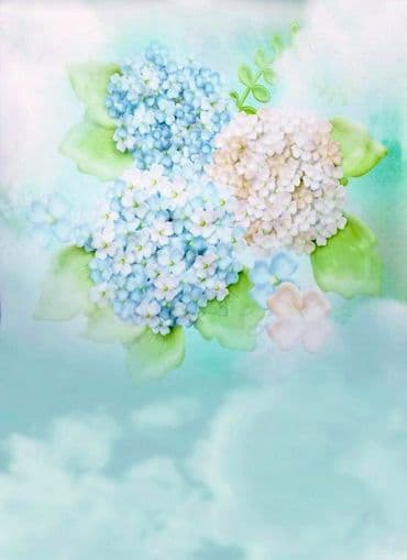 背景布【紫陽花B】サンプル 梅雨 ペットトリミングサロン撮影用フォト