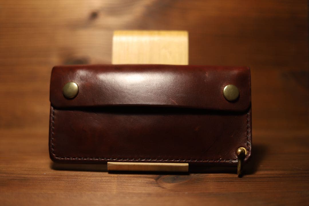 イタリアンレザーCOMIPEL社 ホースバット　トラッカーウォレット　即納OK‼️