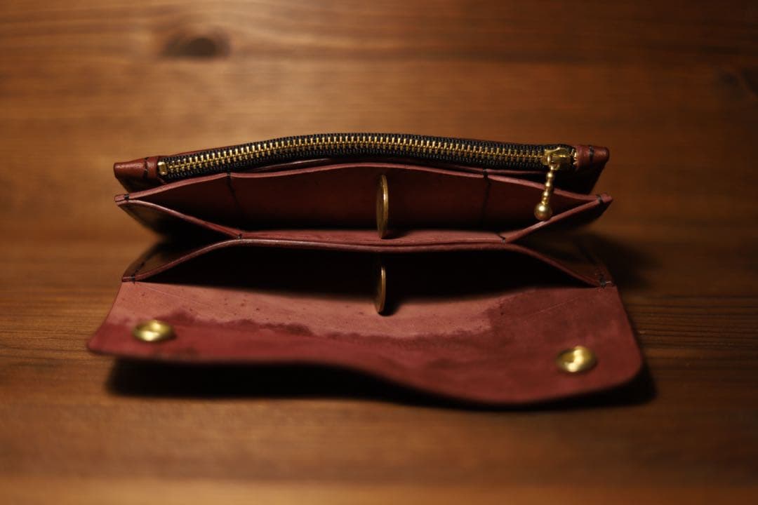 イタリアンレザーCOMIPEL社 ホースバット　トラッカーウォレット　即納OK‼️