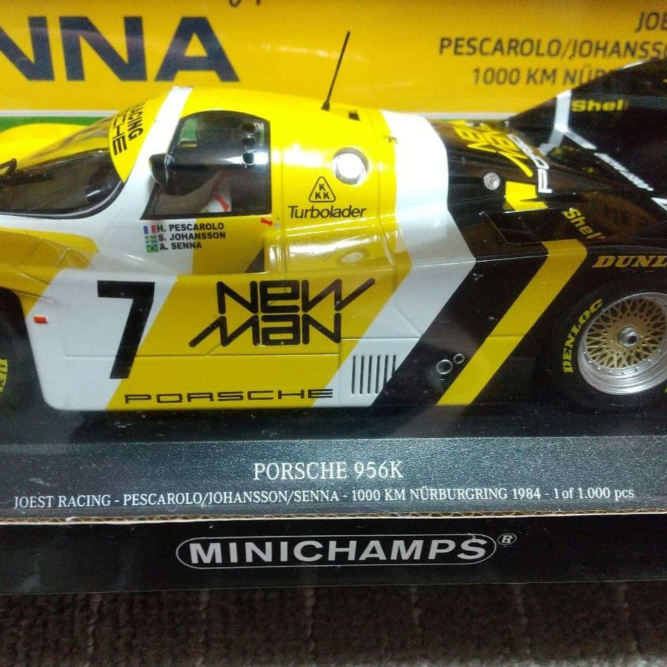 アイルトンセナ限定品 ミニチャンプス　ポルシェ956K ニュル1000km