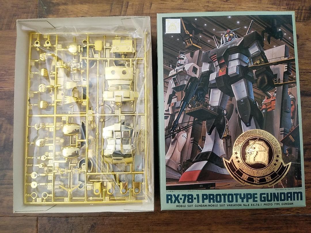 ガンプラ【限定版】RX-78-1 プロトタイプガンダム（金メッキ