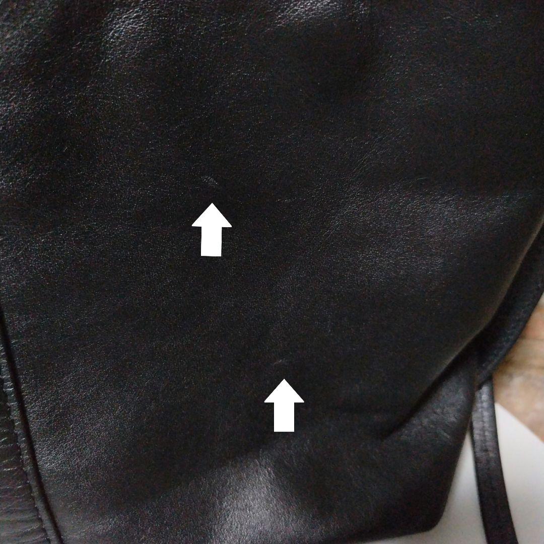 【美品】イアパピヨネ センターポイントトートバッグS 本革 ブラック