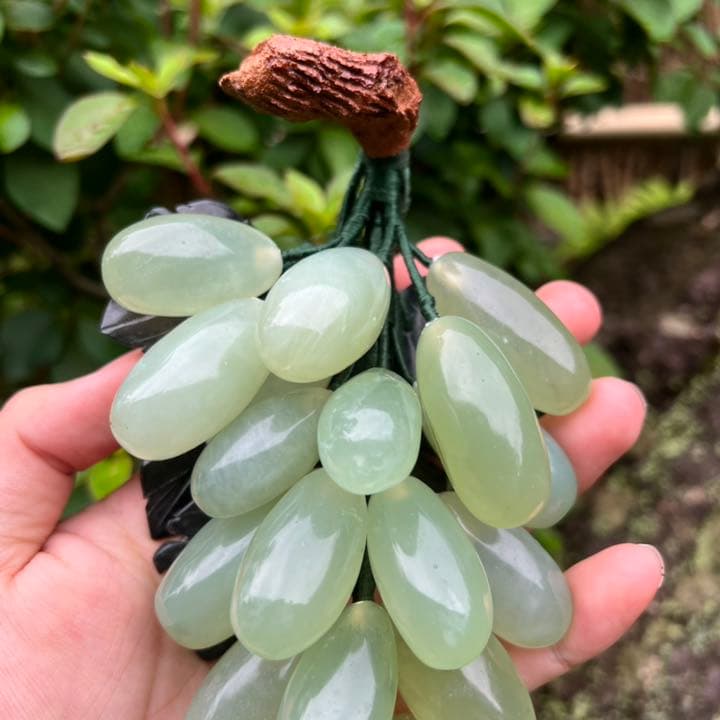 吉祥】翡翠葡萄置物 中国 玉 唐物 JADE