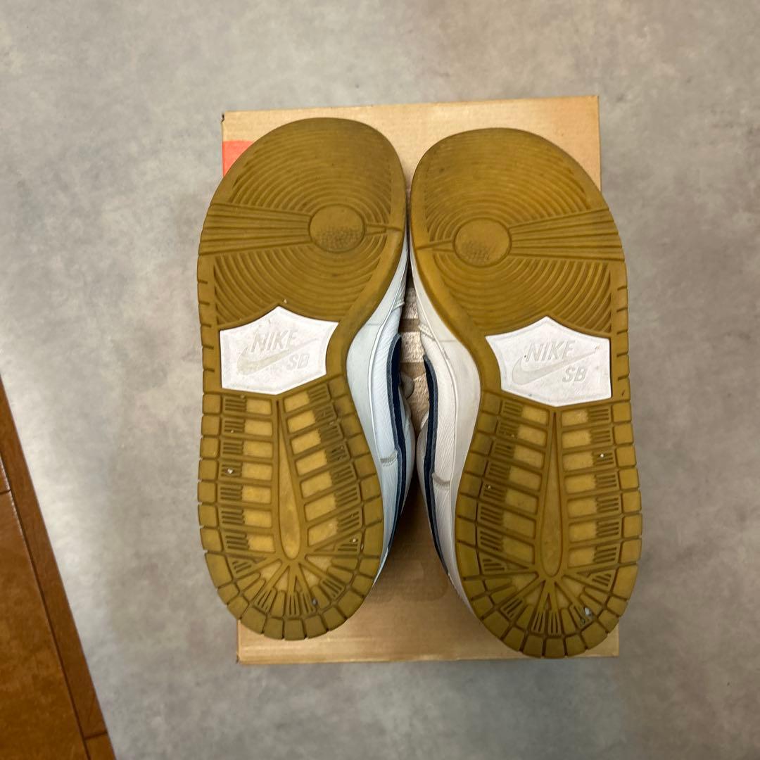 ナイキ SB ダンク ロー オレンジレーベル ホワイト ネイビー　27.5