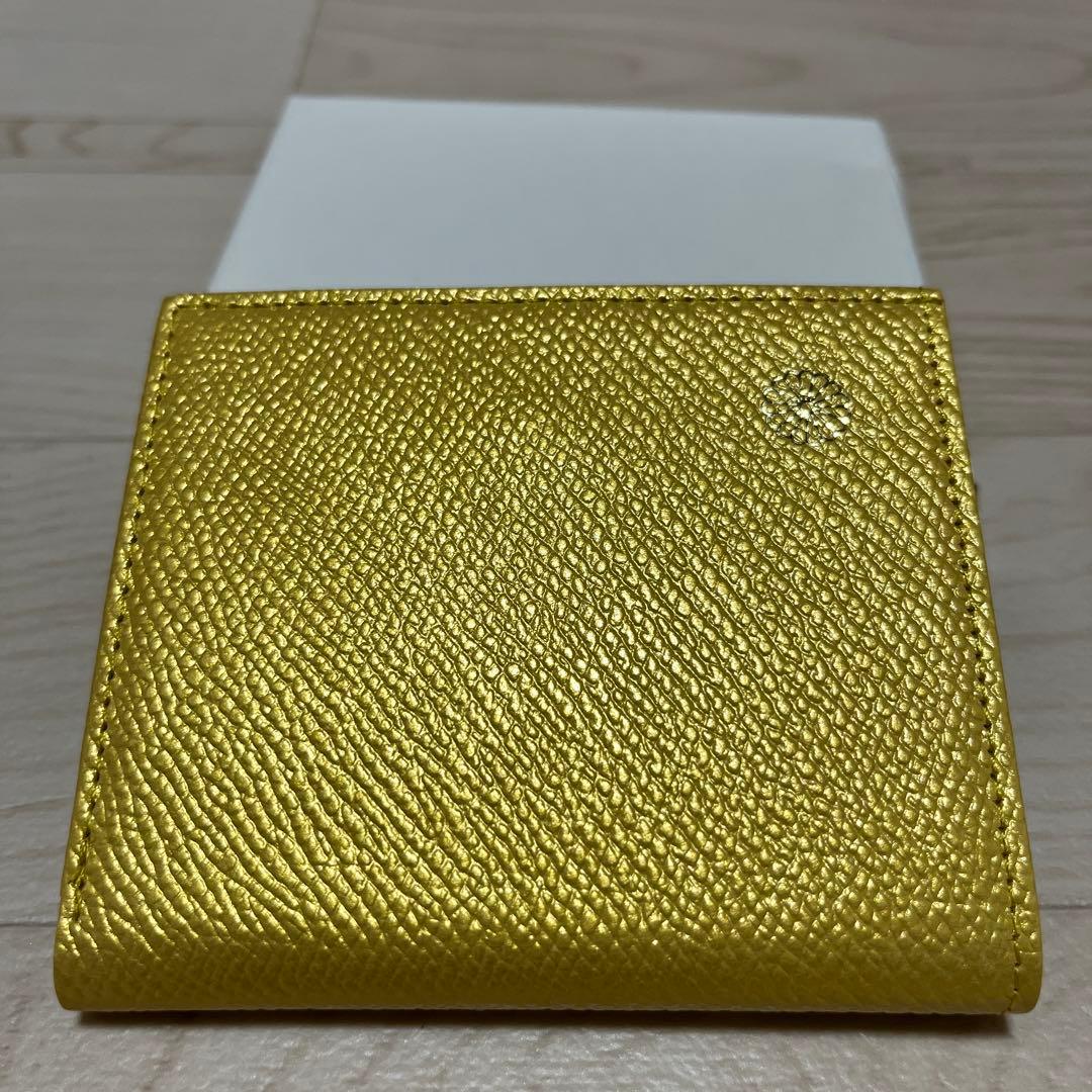 皇居 財布 二つ折り がま口 シャンパンゴールド 皇居 売店 限定 金 二