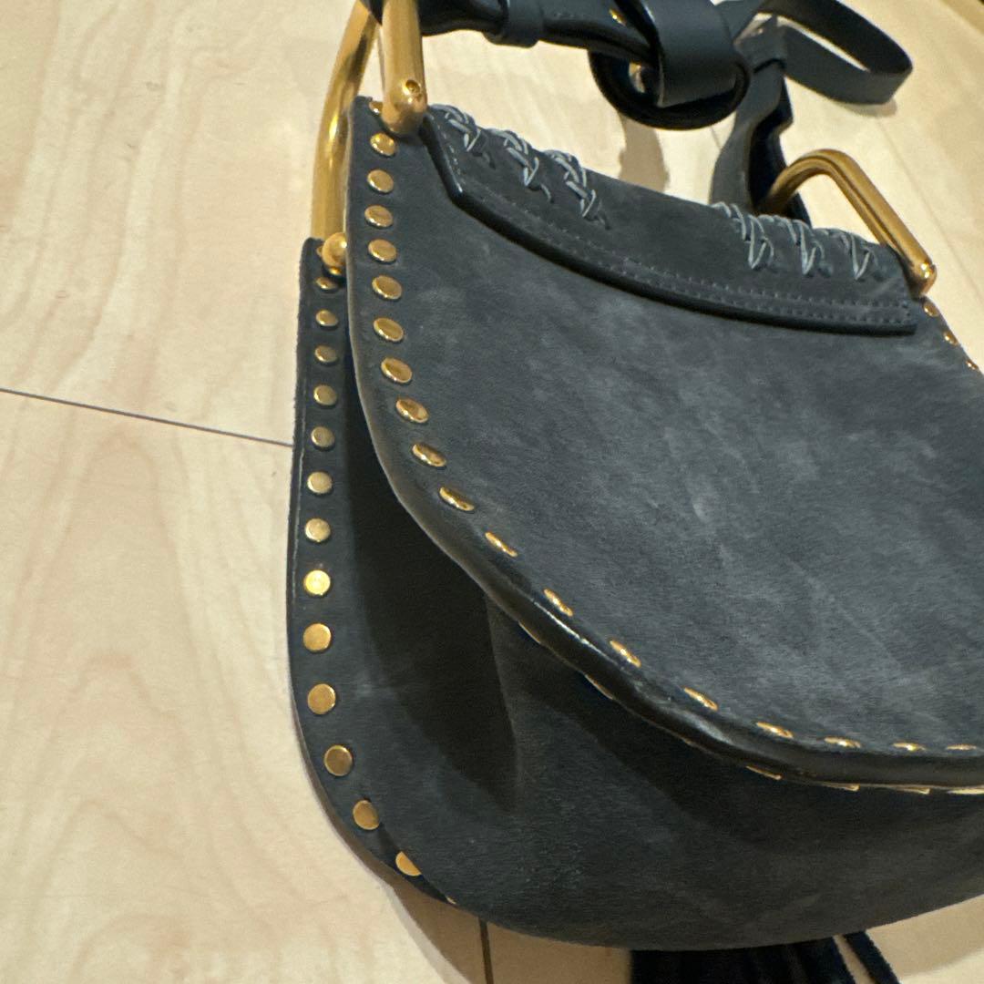 Chloe クロエ　hadson ハドソン スエード ショルダーバッグ