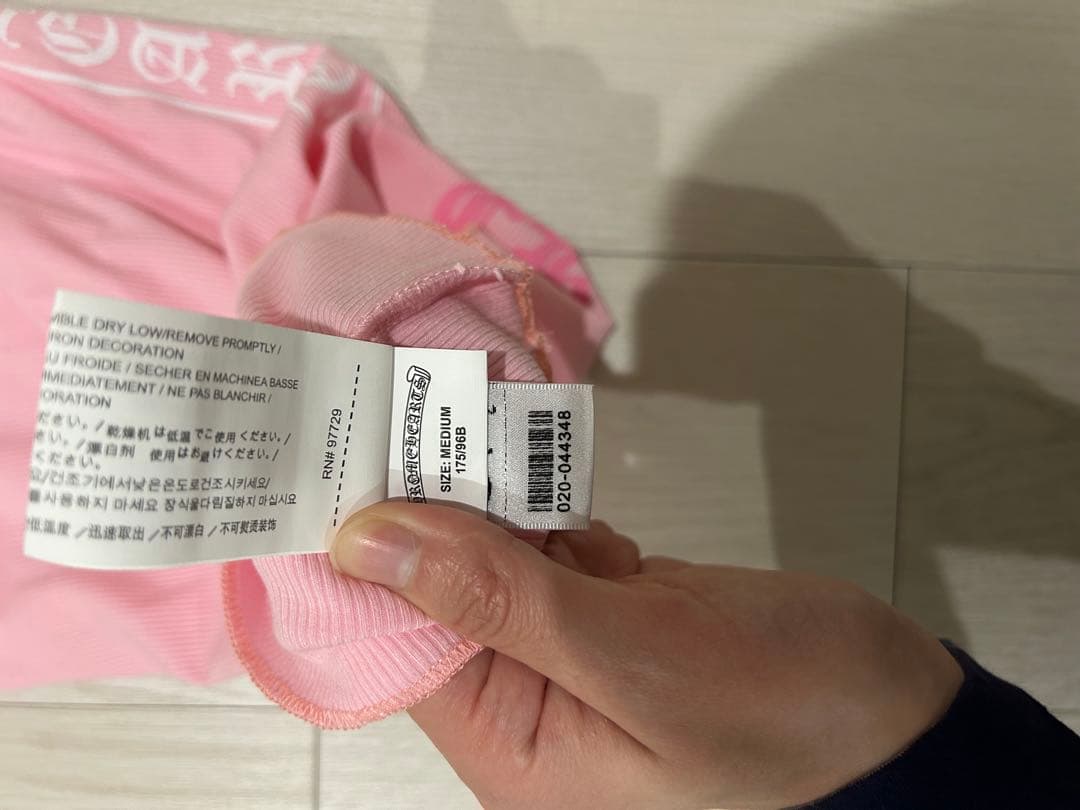 Chrome hearts クロムハーツ　タンクトップ　ピンク　M