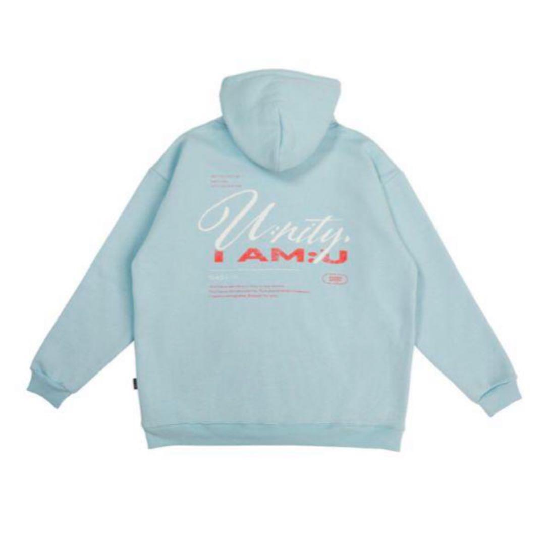 中島健人 I AM:U FC限定グッズ パーカー ライトブルー - メルカリ