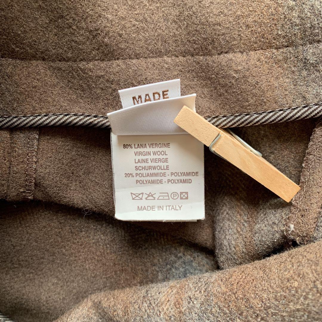 Brunello Cucinelli 厚手 オータムチェックのひざ上フレア