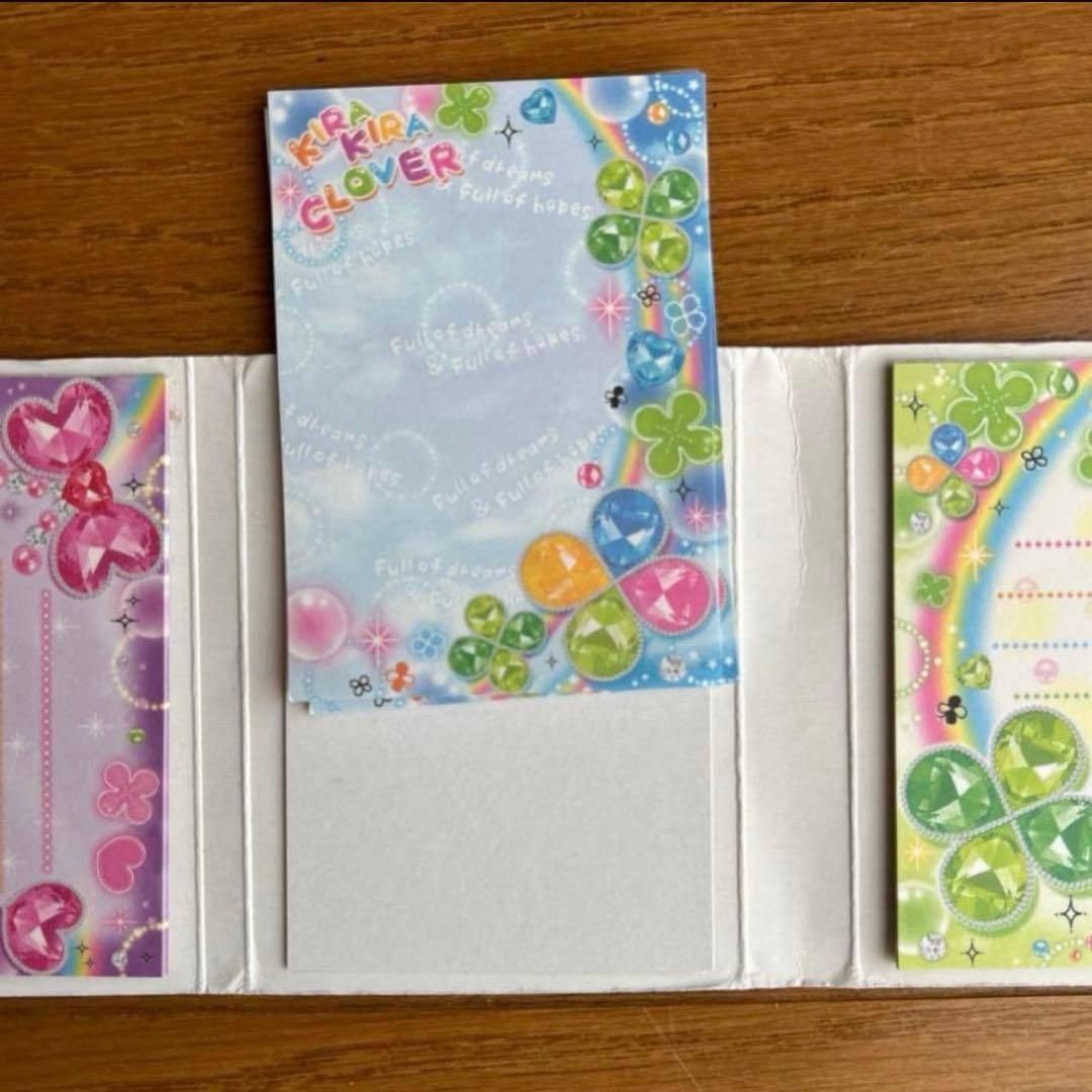 平成レトロ キラキラクローバーメモ帳セット 当時物 心理テストメモ帳