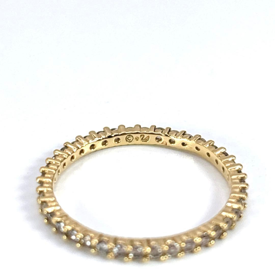 極美品　SWAROVSKI　スワロフスキー　リング　指輪　13号　ゴールド