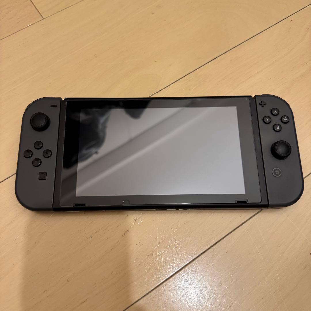 Nintendo Switch 本体 グレー 付属品完備　ポーチ付き