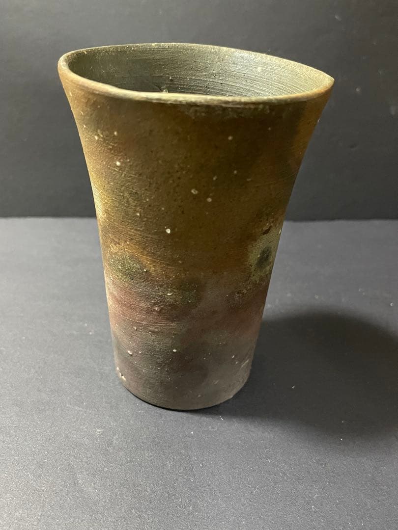 備前焼　鈴木常喜 作　酒器セット　ぐい呑・徳利・湯呑み・お猪口　銘あり