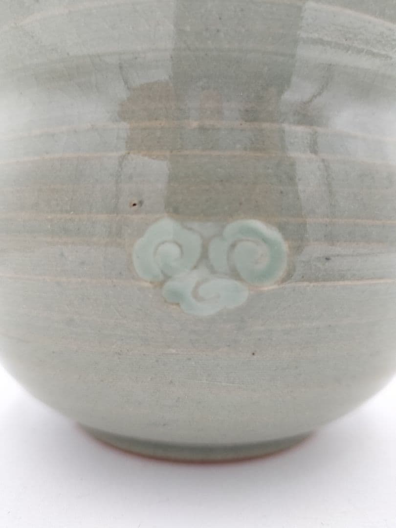 c338 煎茶 建水 雲鶴 妙見 茶道具 古物