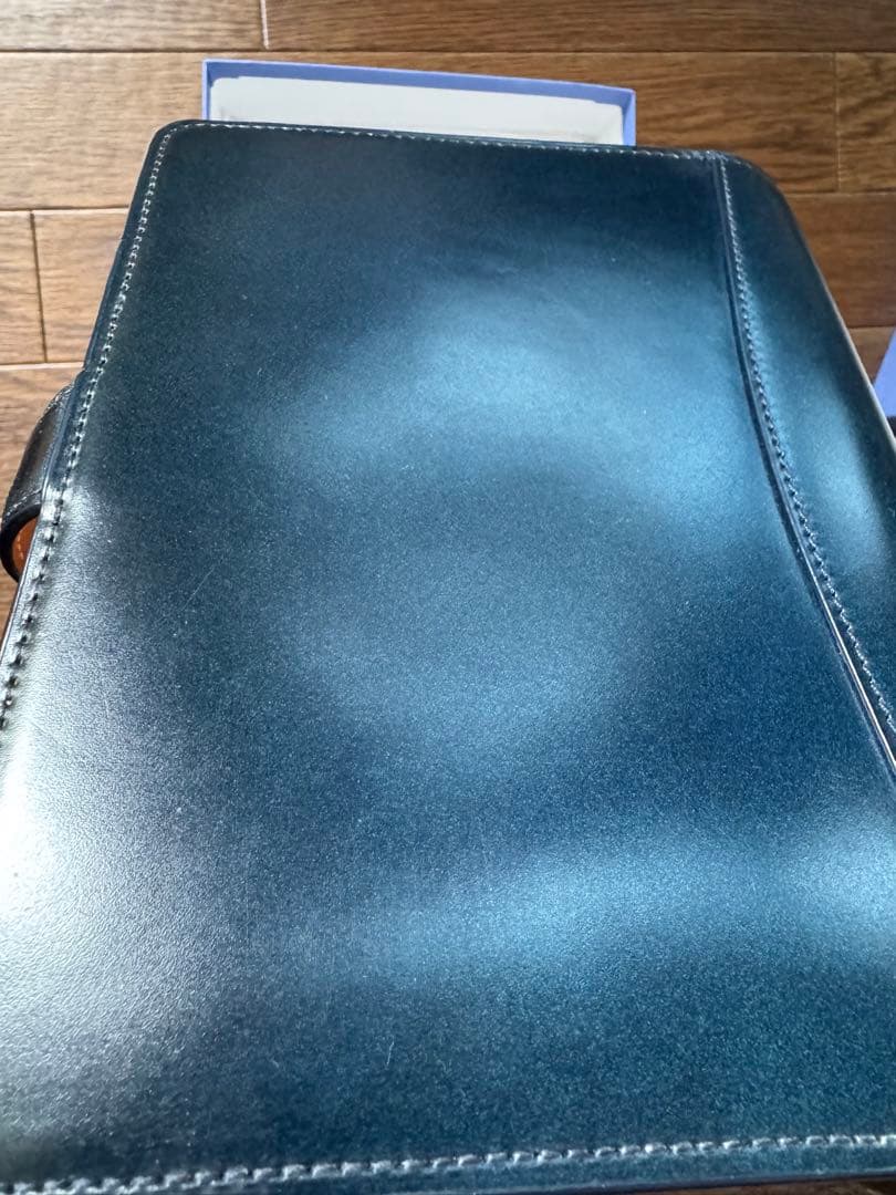 【フランクリン・プランナー】コードバンバインダー コンパクトサイズ ネイビー