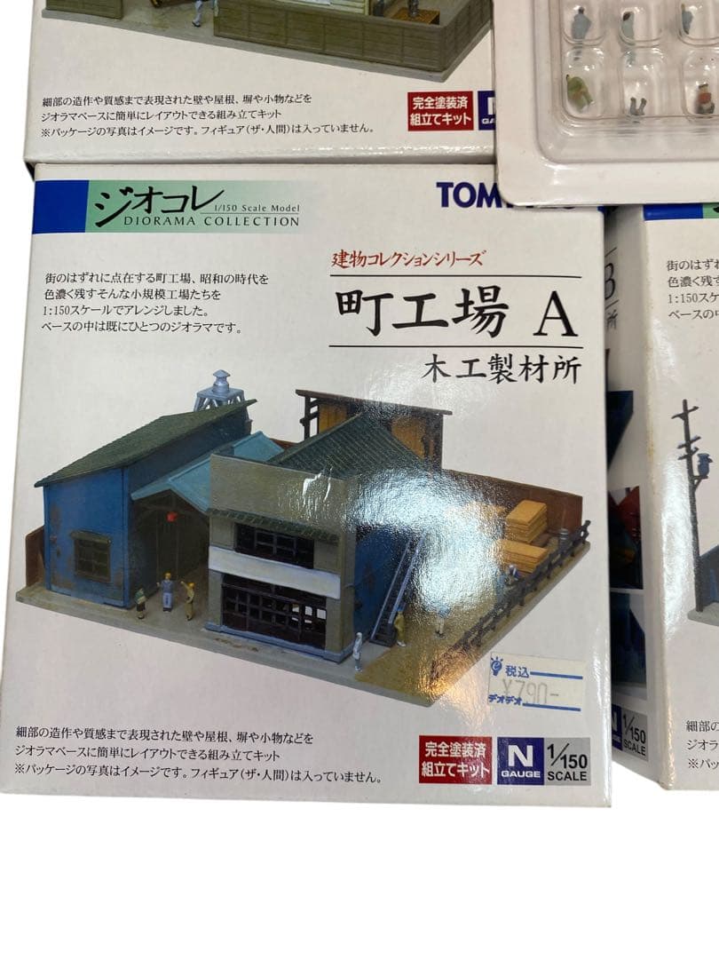 TOMYTEC ジオコレ 町工場 A B C + ザ人間