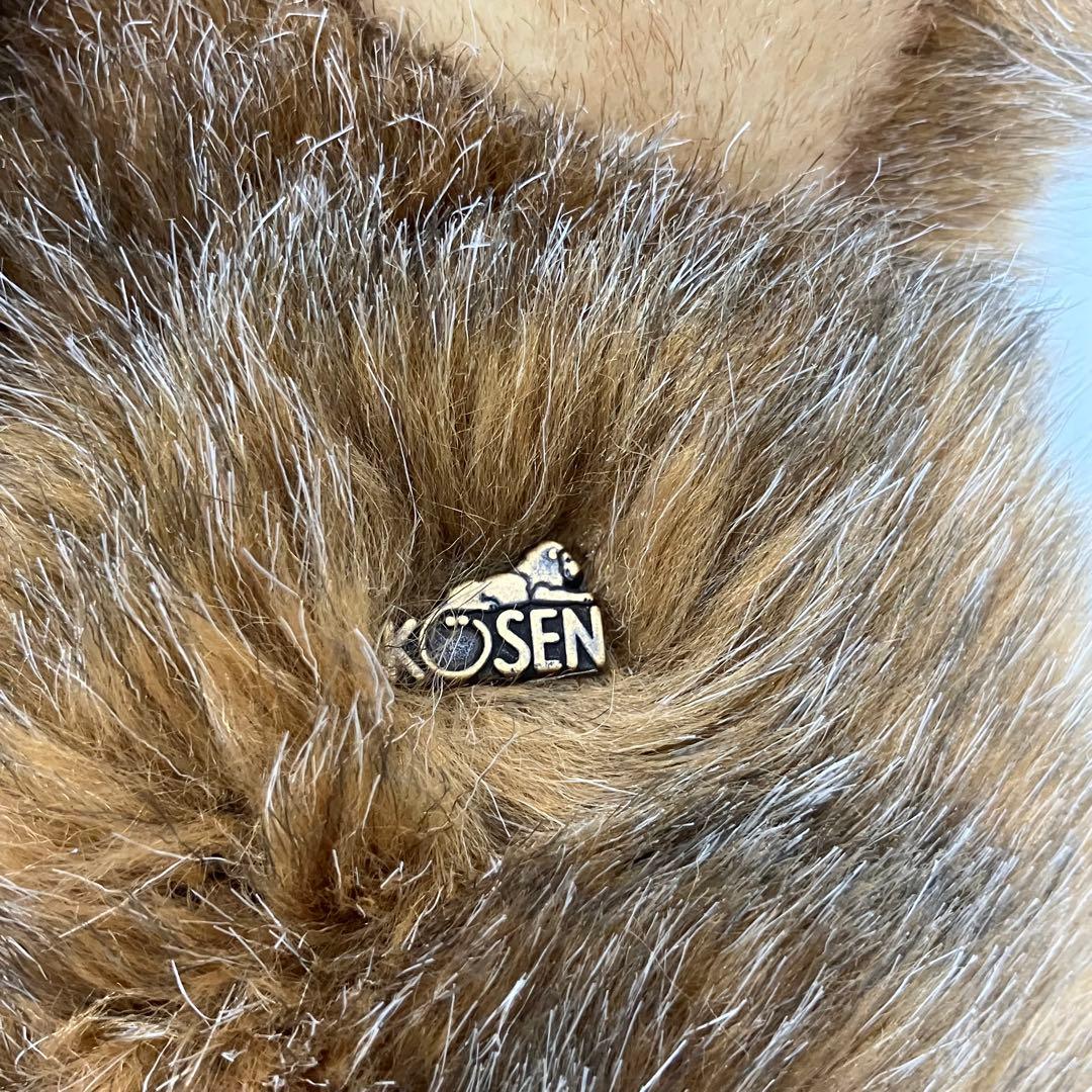 【Kösen/ケーセン】ぬいぐるみ　オオカミの子　横たわり　伏せ　寝そべり