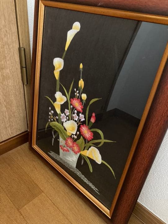 刺繍の絵、半額で