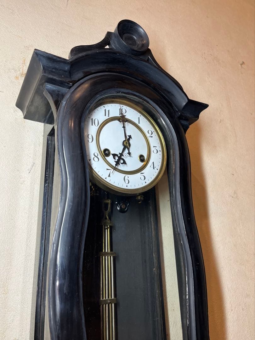 精工舎　ひさご　バイオリン型　柱時計　古時計　振り子　レトロ　ユンハンス