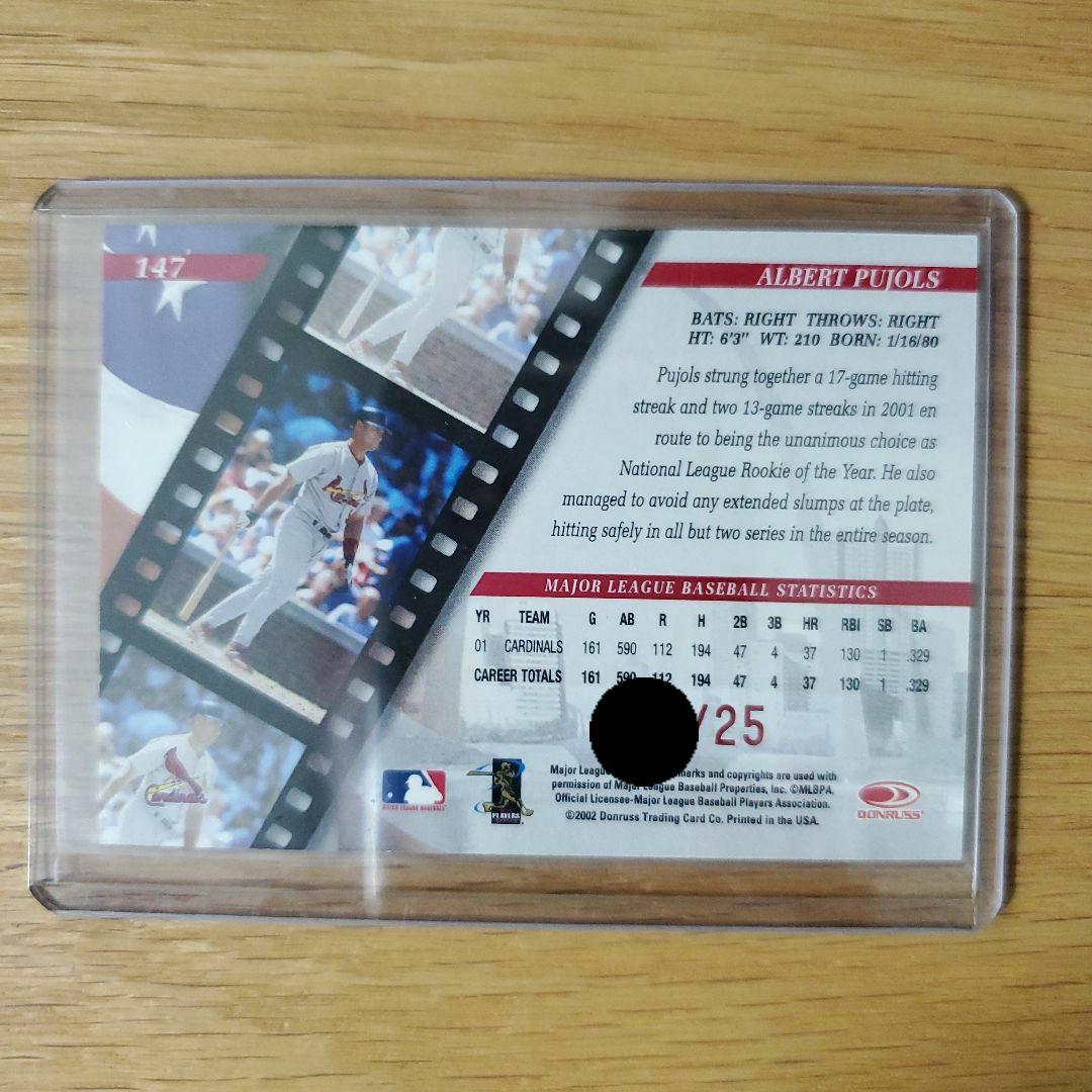 プホルツ　pujols サインカード　25枚限定　激レア