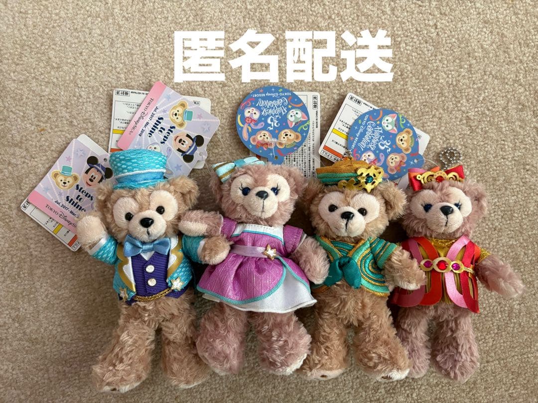 ダッフィー&シェリーメイぬいぐるみバッチ【4個セット】 - メルカリ