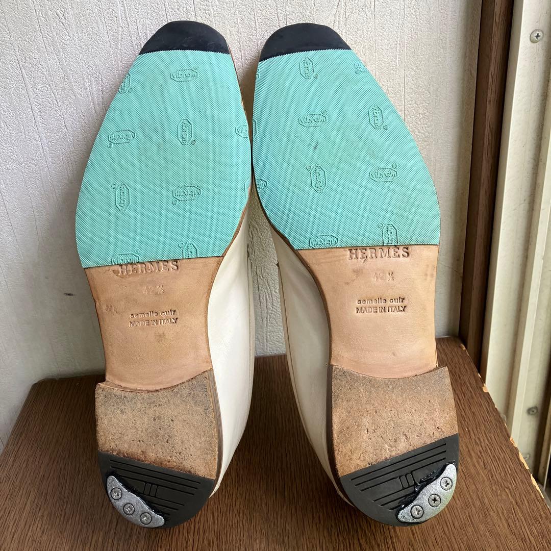 値下げ【きれいめ】エルメス　Ｈロゴシューズ42 1/2