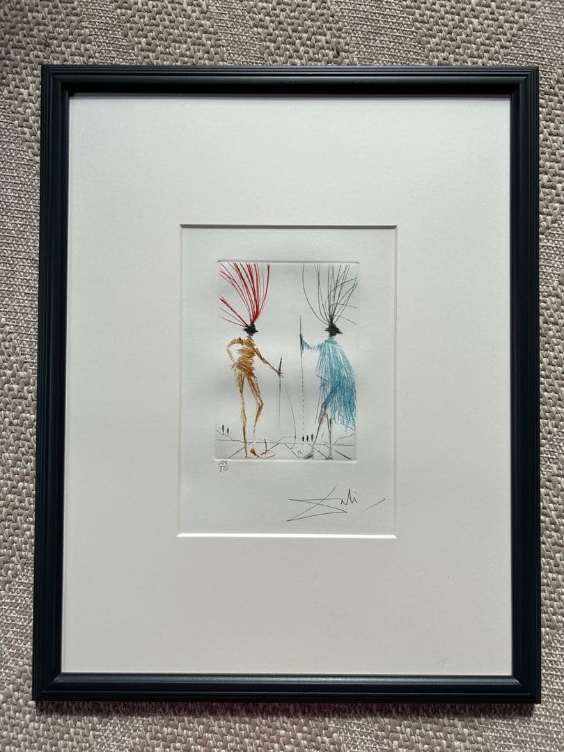 サルバドール・ダリ 銅版画 『ヴェローナの二紳士』1970年作品 ダリ