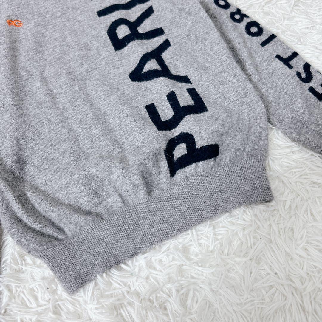 パーリーゲイツ カシミヤ100% ロゴ　ニット M セーター　クルーネック