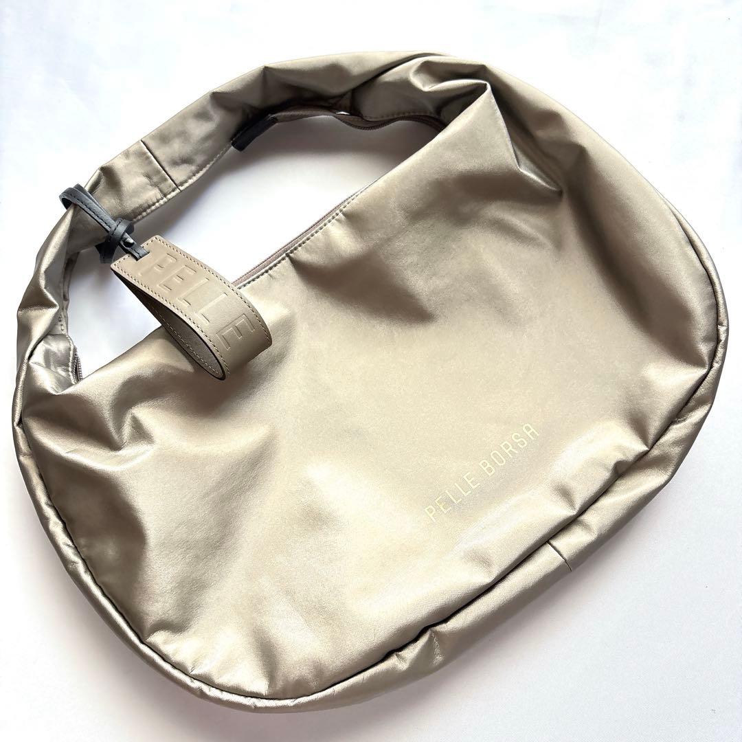 【新品同様】PELLE BORSA ペレボルサ チアーズ ラウンドトートバッグ