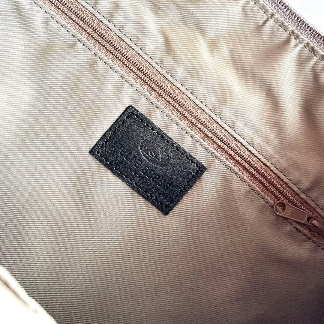 【新品同様】PELLE BORSA ペレボルサ チアーズ ラウンドトートバッグ