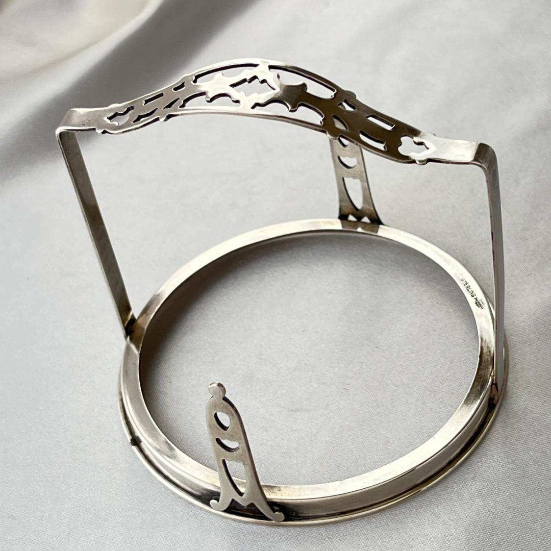 【WEBSTER】【純銀/ガラス】コースター 12枚 / ホルダー スターリング