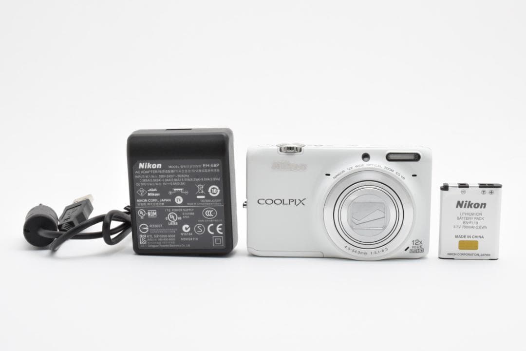 美品】Nikon COOLPIX S6500 ホワイト 動作確認済