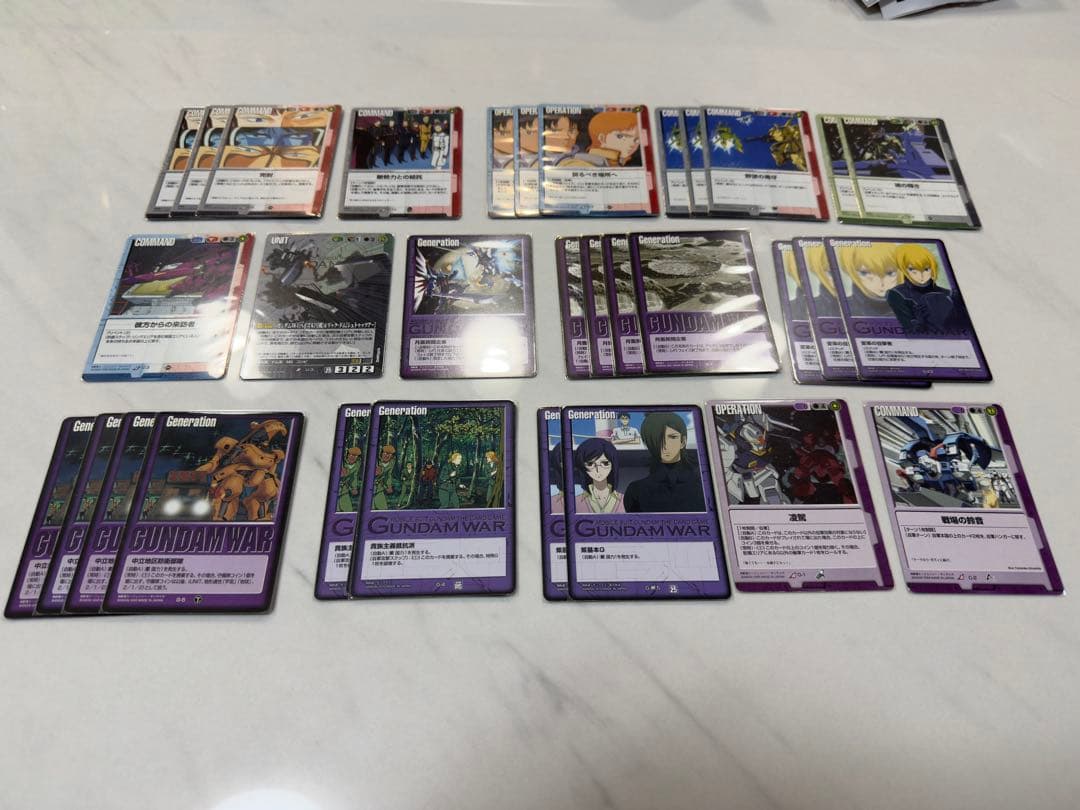 旧ガンダムウォー赤紫デッキ＆おまとめセット連休値下げ中｜旧ガンダム